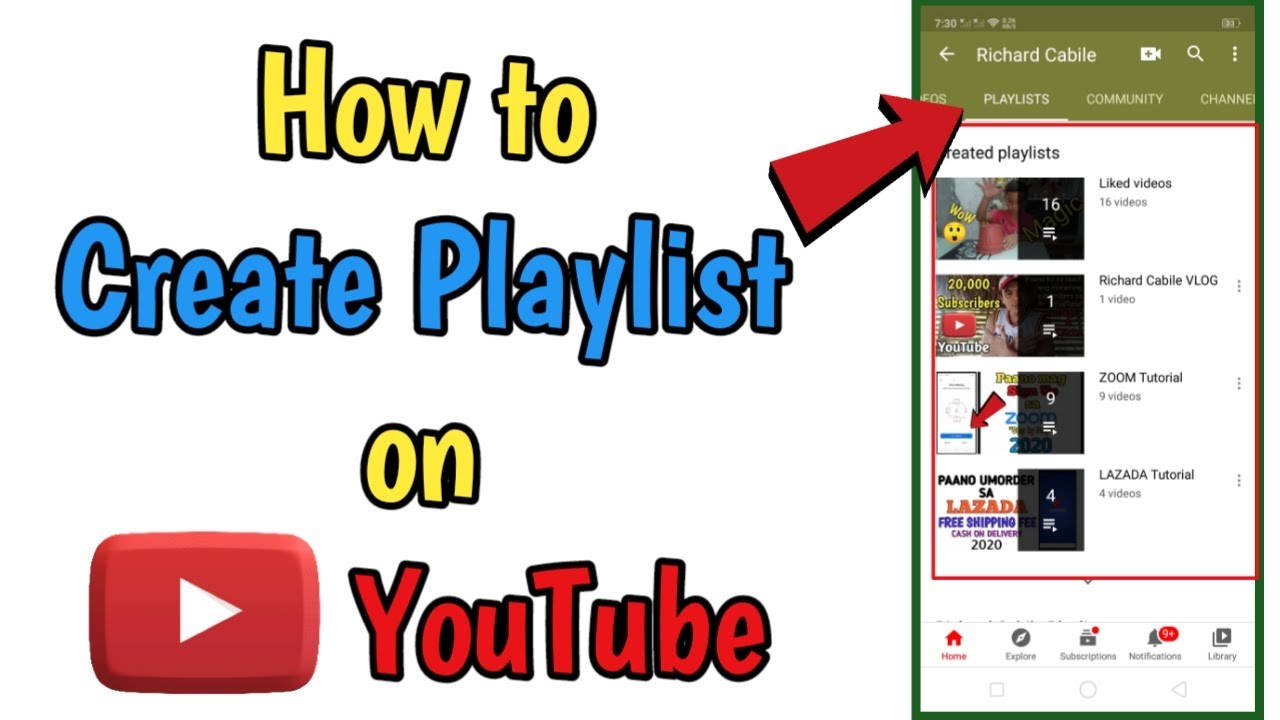 How to Create Playlist on YouTube 2020 using Mobile Phone  YouTube 