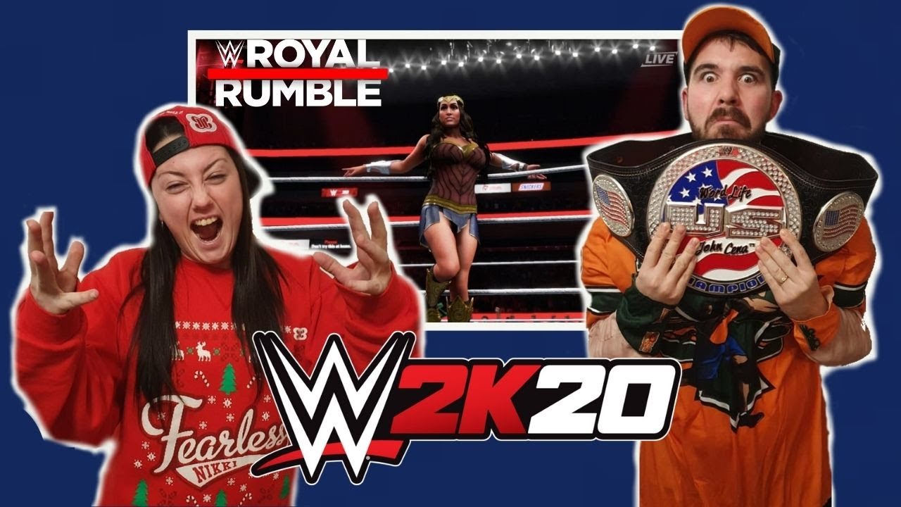 Can The Wife Eliminate One Person in A Royal Rumble WWE 2K20 Gameplay 