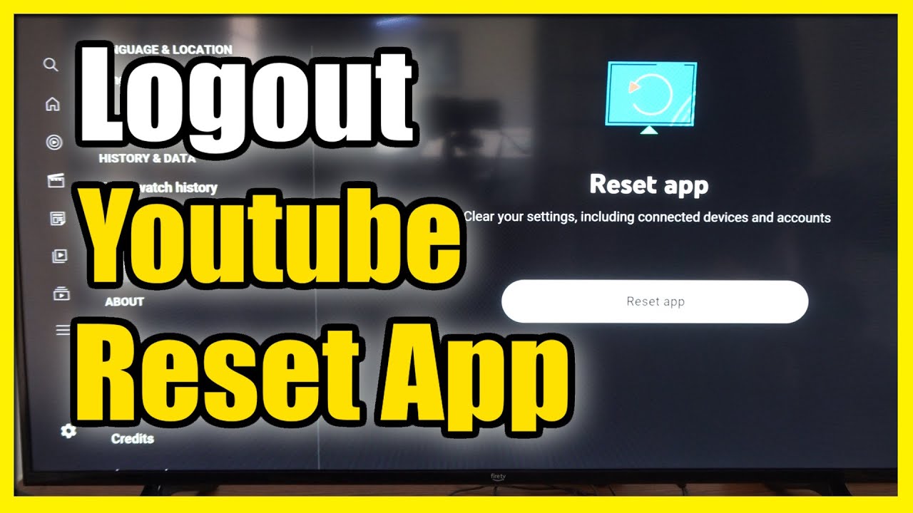 How to Sign Out of Youtube App  Reset on TV Easy Method  YouTube