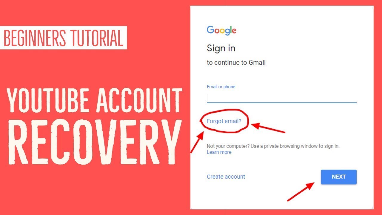 RecoverRetrieve YouTube Account How to Reset Forgotten YouTube 