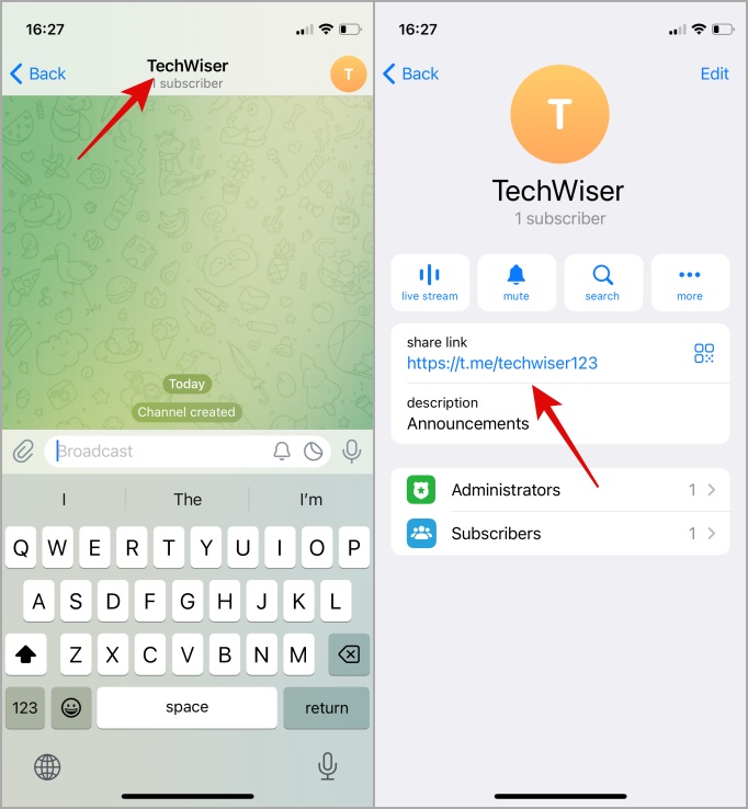 How to Copy Telegram Profile Group Channel Message Links  TechWiser