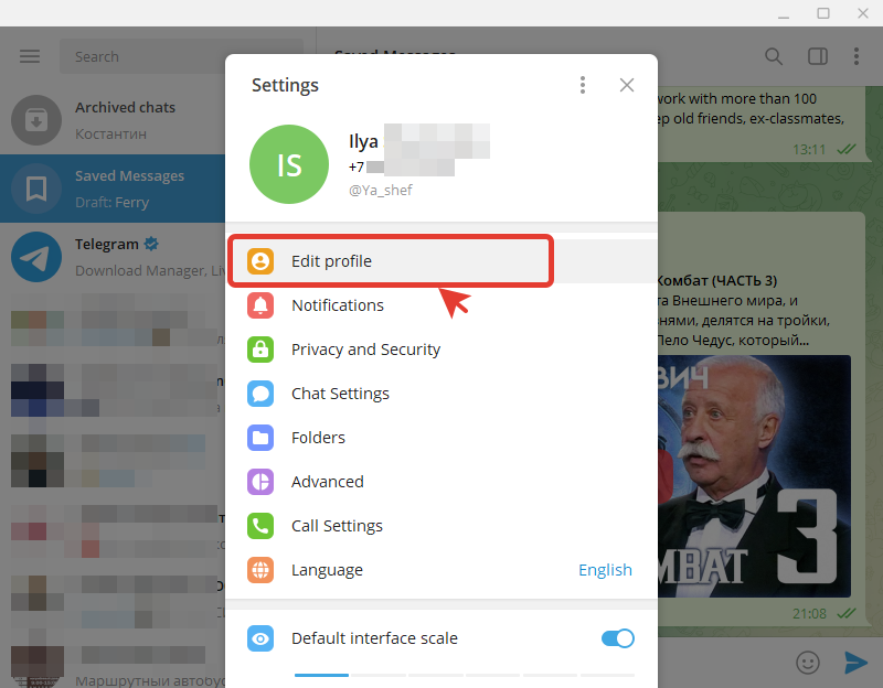 How to get your Telegram profile link and ID