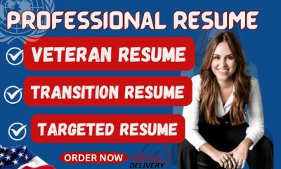 I Will Provide You with a Professional Resume Writing, CV Writing, and Cover Letter Writing Service