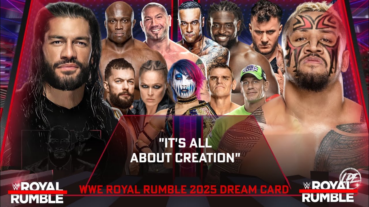 WWE ROYAL RUMBLE 2025 DREAM CARD  YouTube