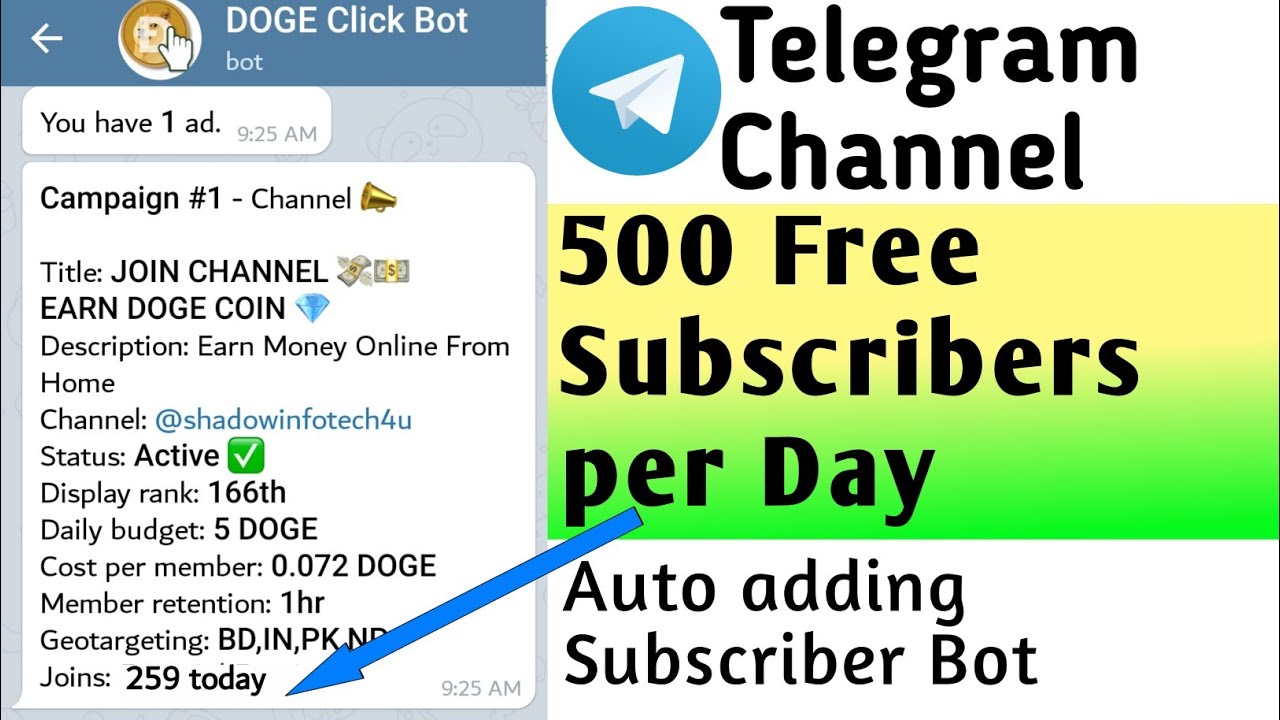 How to increase telegram subscribers free  telegram channel subscriber 