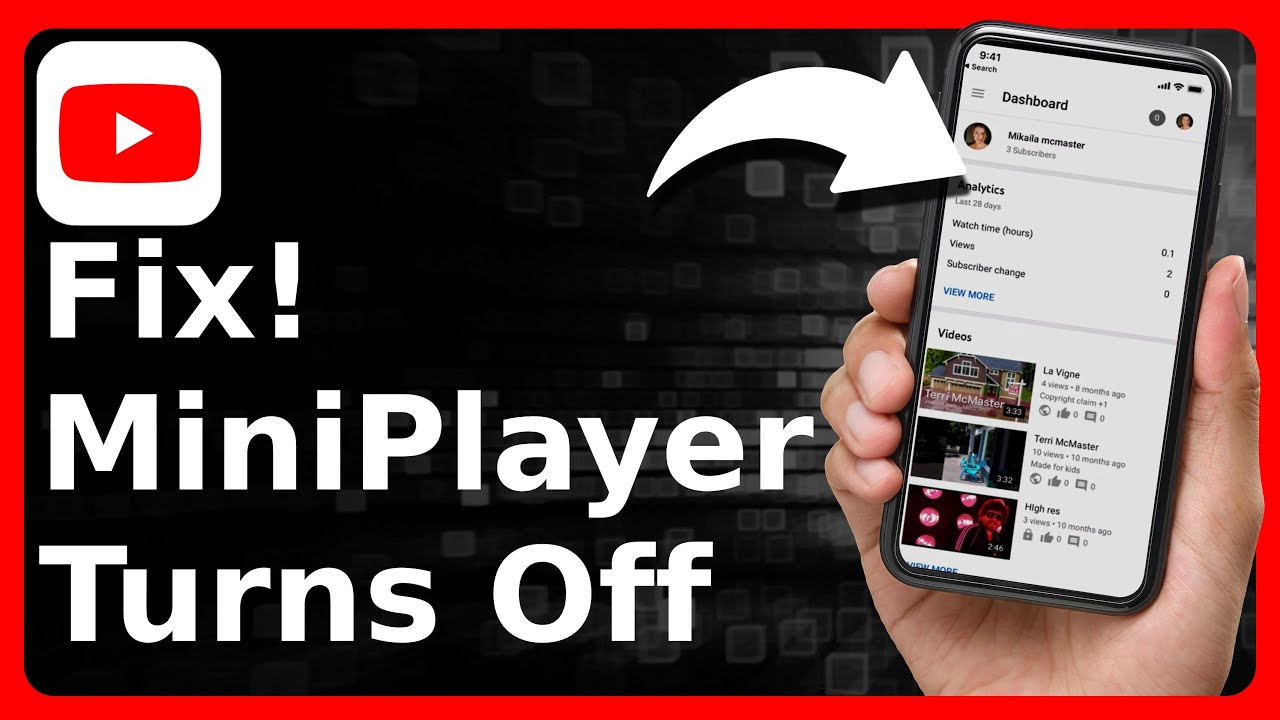 How to FIX YouTube MiniPlayer Turns Off For My YouTube Video  YouTube