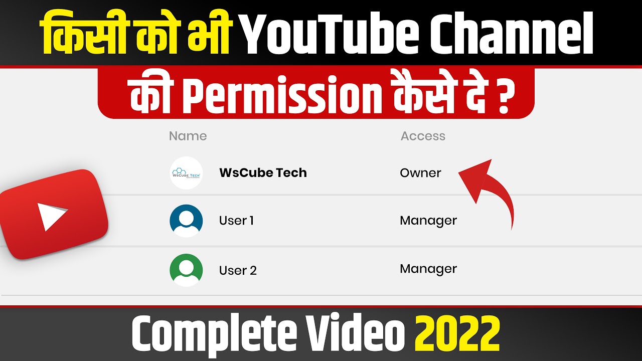 YouTube Permission Feature Add Edit and Remove YouTube Channel 