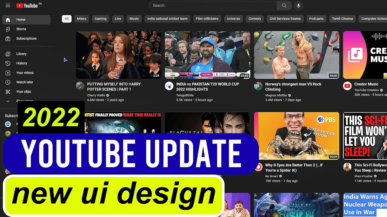 New Youtube UI is Not Good  MY HONEST OPINION  YouTube