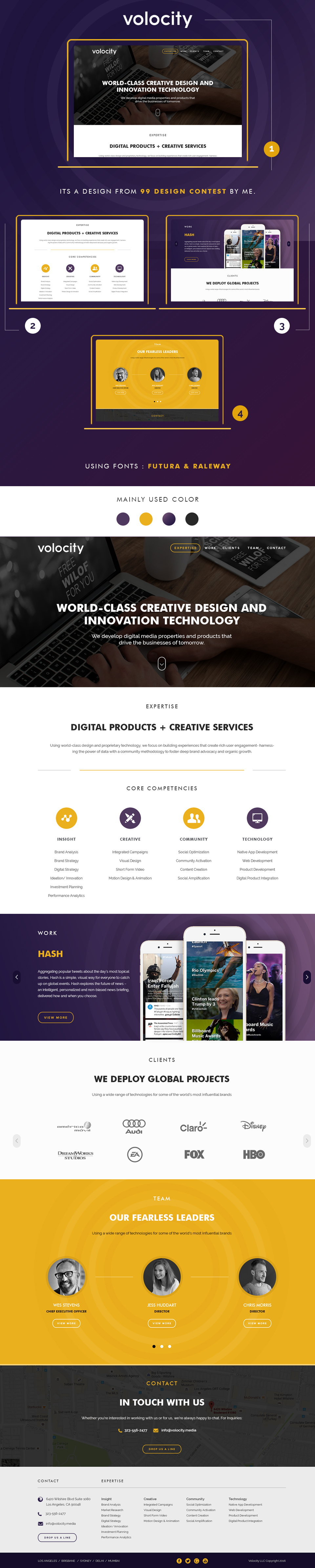 Web Templates from 99 Designs By Me  Behance