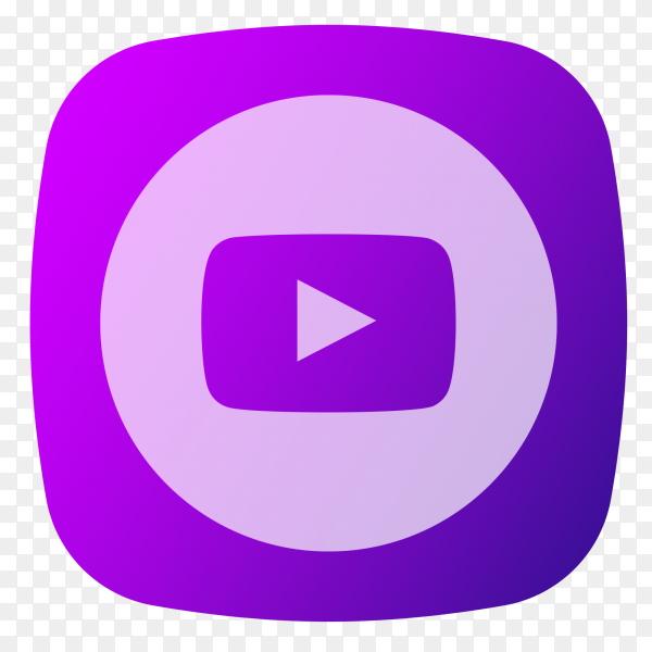 Purple Youtube Logo Aesthetic