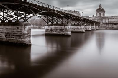 Beautiful Photo of The Pont des Arts and Institut de France in Paris – Free Download