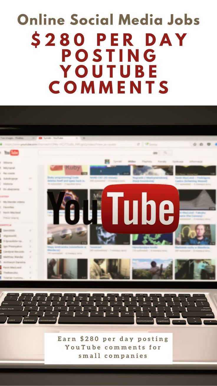 280 per day posting YouTube comments  Social media jobs Youtube 