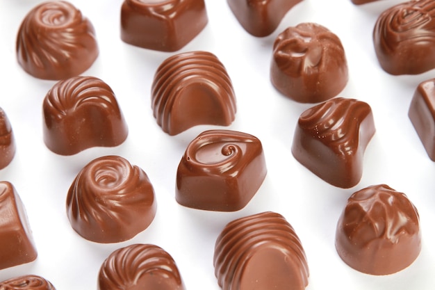 Chocolate Pralines Closeup Shot – Free Download