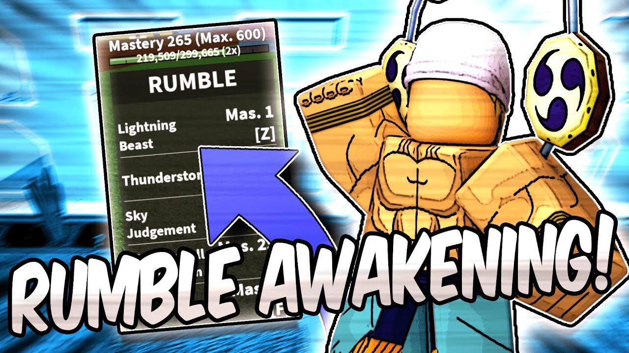 NEW RUMBLE AWAKENING SHOWCASE  Blox Fruits UPDATE 14  YouTube