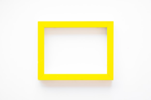 Yellow Frame on White Background – Free Stock Photo for Download