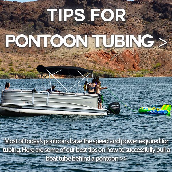 Can you tube behind a pontoon boat  diy dot