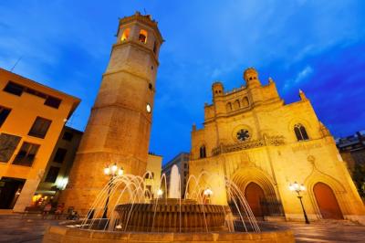 Cathedral at Castellon de la Plana at Night – Free Download