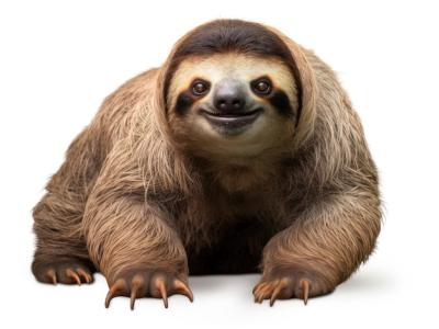 Sloth Isolated on White Background – Free Stock Photo for Download