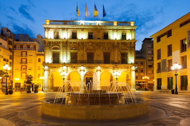 City Hall in Castellon de la Plana at Night – Free Download