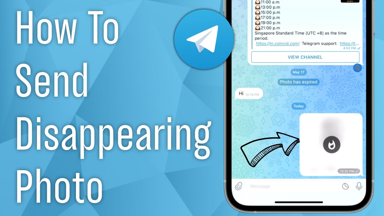 How to Send Disappearing Photo in Telegram  YouTube