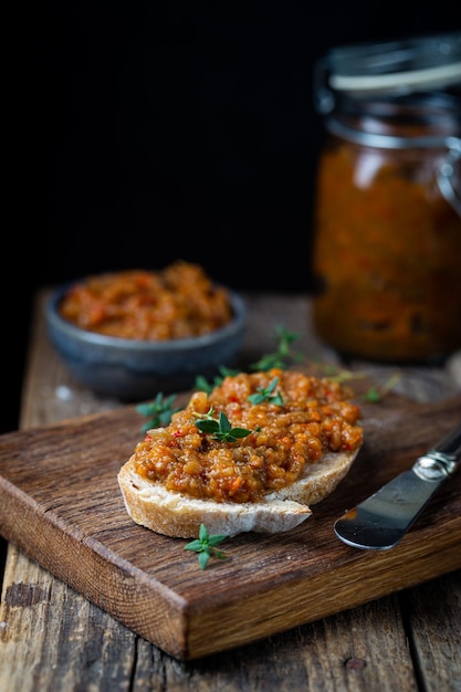 Sandwich with Eggplant Paste – Free Stock Photo, Download for Free