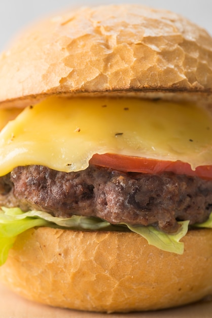 Delicious Close-Up Cheeseburger – Free Download