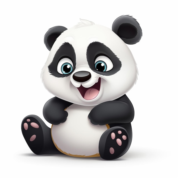 Panda Bear with Black Nose and White Paws – Free Stock Photo for Download