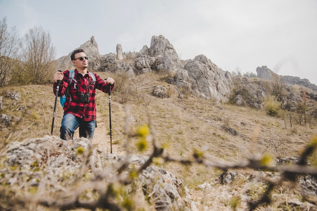 Relaxed Hiker with Sunglasses – Free Stock Photo for Download