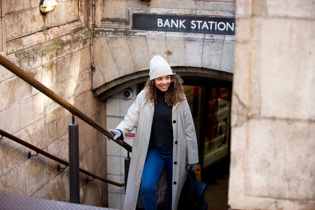 Young Woman Exiting Subway in the City â Free Stock Photo, Download for Free