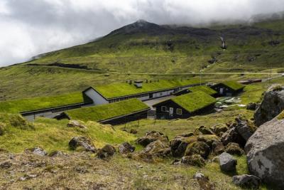 Green Valley Mjorkadalur on the Faroese Island – Free to Download