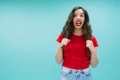 Angry Young Woman Pulling Her Hair – Free Stock Photo Download