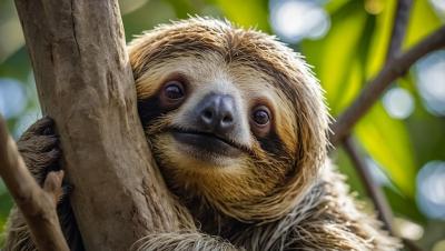 Smiling Sloth Looking at the Camera – Free Stock Photo, Download Free