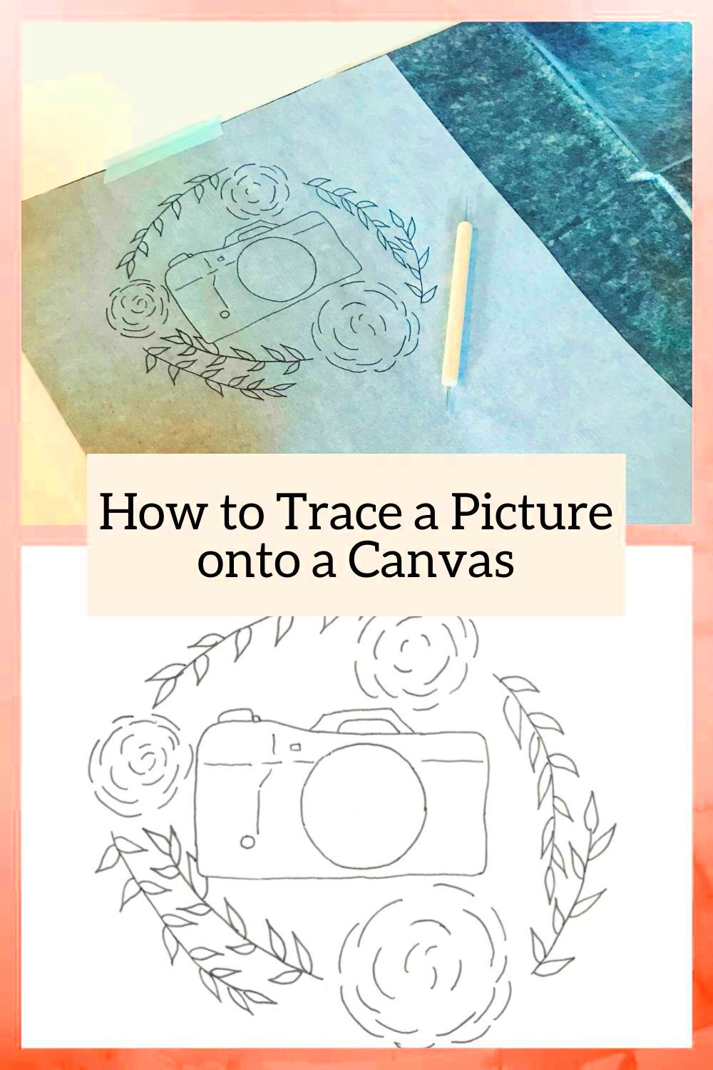 How To Trace A Picture onto a Canvas  Reflecting Creation  Canvas 