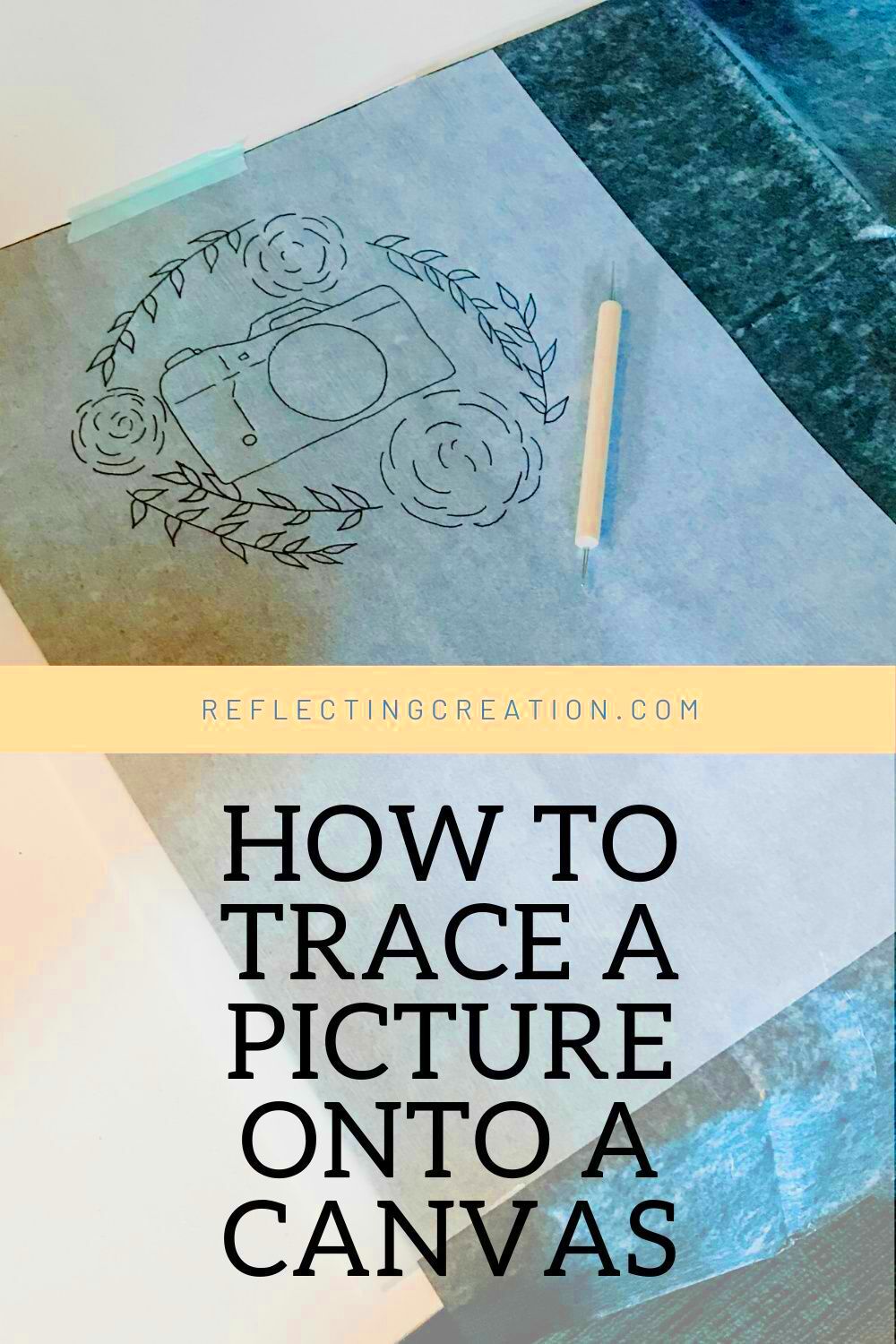 How To Trace A Picture onto a Canvas  Easy Painting Tutorial