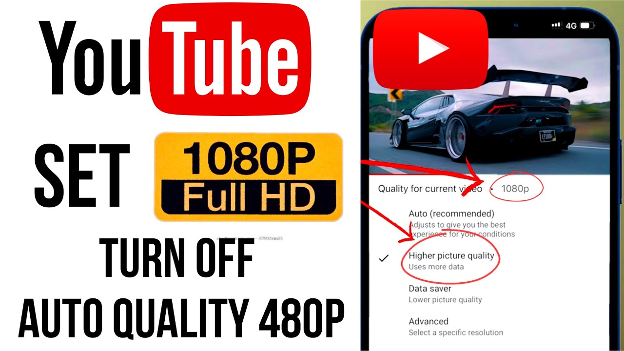 How to Disable Auto Video Quality 480p on Youtube and Set HD as Default 