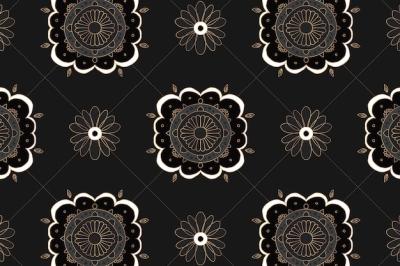 Mandala Black Floral Indian Pattern Background – Free Download