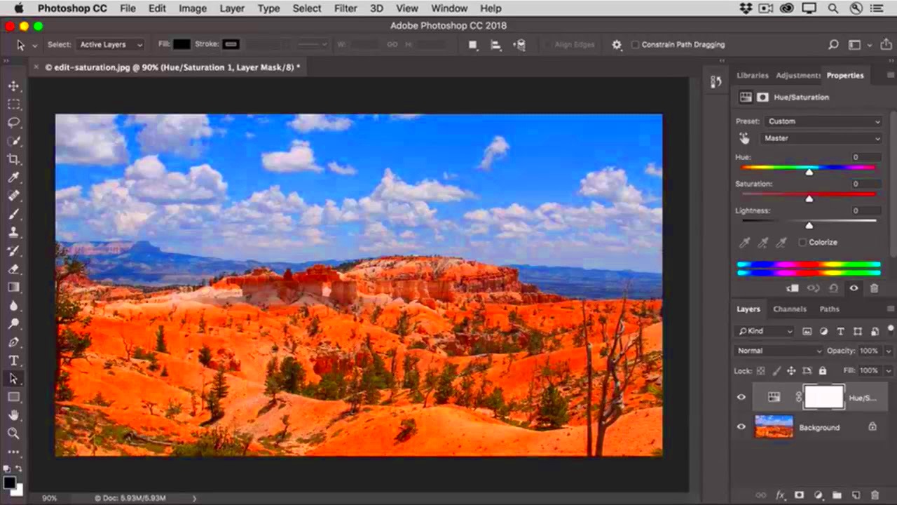 Adjust the intensity of colors in a photo  Beginner photo editing 