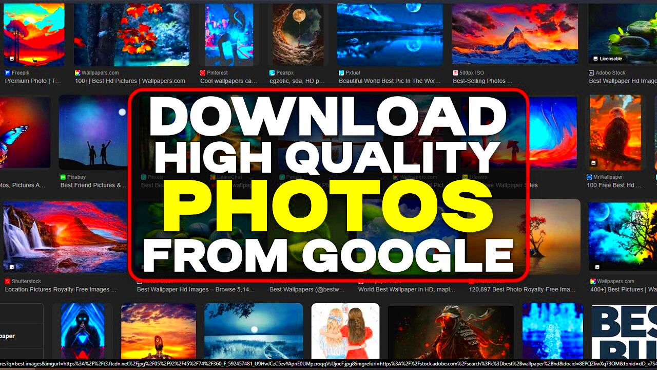 How To Download High Quality Images From GOOGLE  Get High Resolution 