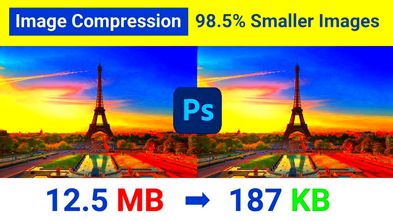 How to compress image size without losing quality in Photoshop  YouTube