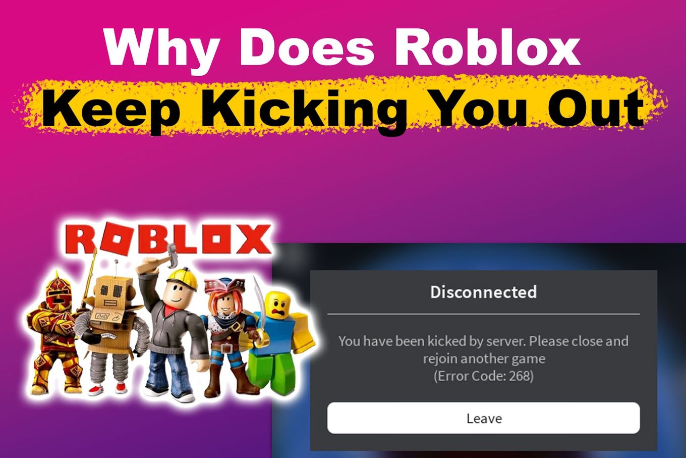 Why Does Roblox Keep Kicking You Out Easy Fix  Alvaro Trigos Blog