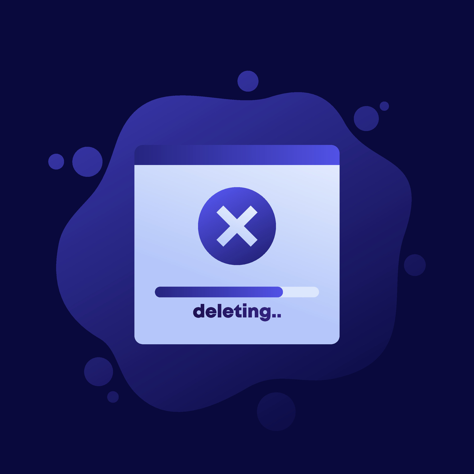 deleting files and erasing data vector design 25713408 Vector Art at 