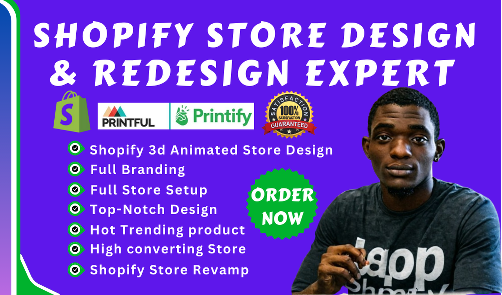 I Will Build and Redesign Your Shopify 3D Ecommerce Store