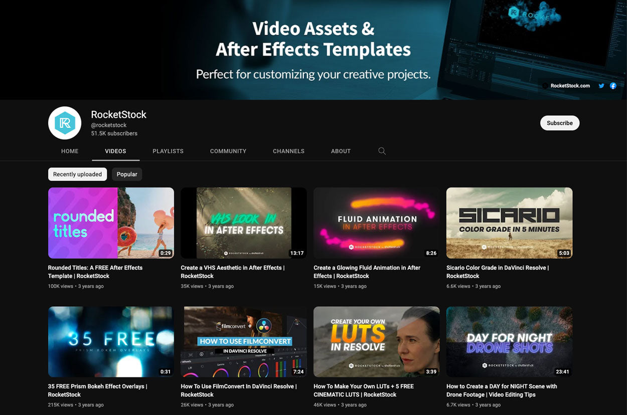 Best Youtube Channels for Filmmakers Video Editors and Animators 