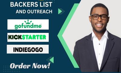 I Will Build and Manage a Targeted Backers List with Outreach for Your Kickstarter or Indiegogo Campaign