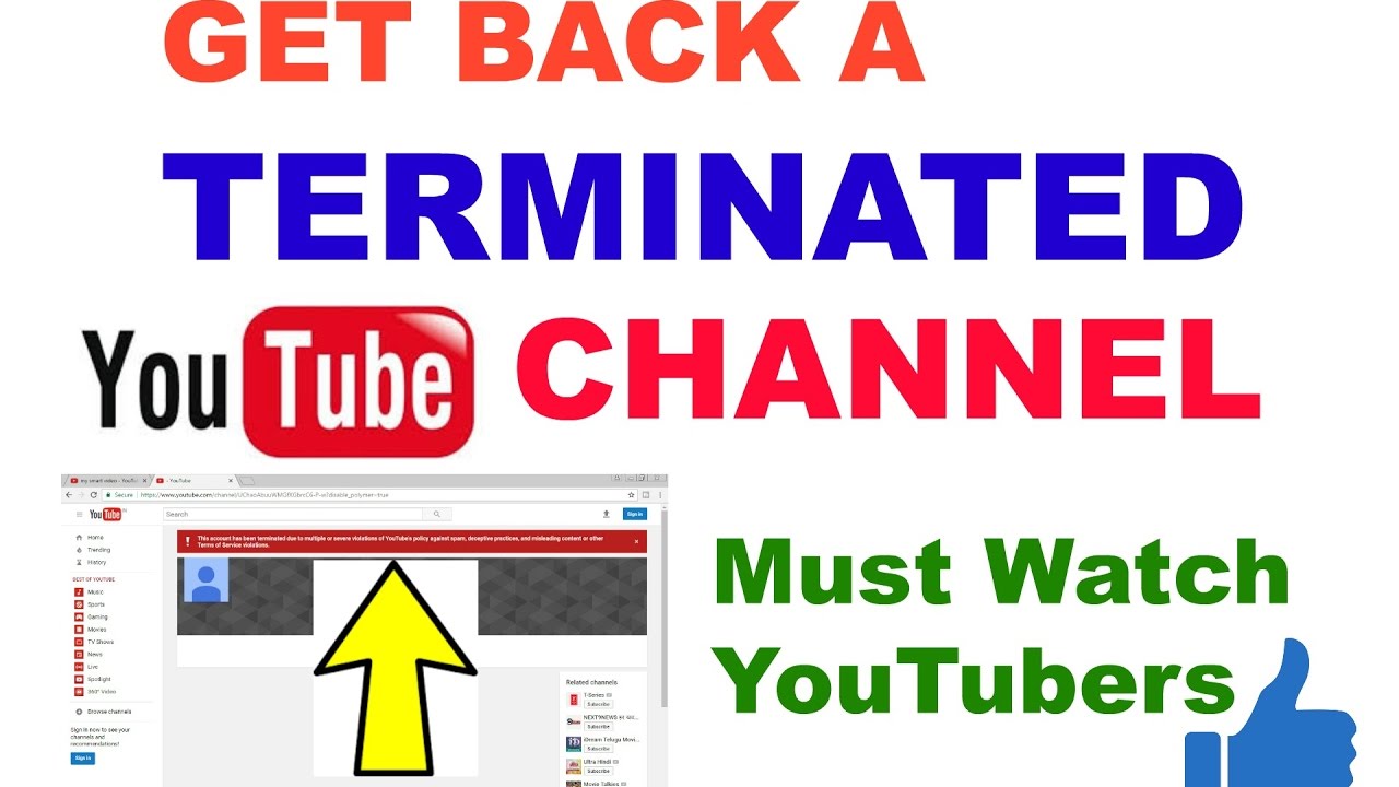 How to Get Back TerminatedSuspended YouTube ChannelAccount Full 