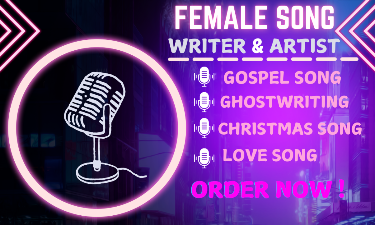 I Will Be Your Soulful Female Gospel Singer & EDM Rock Pop Singer Songwriter