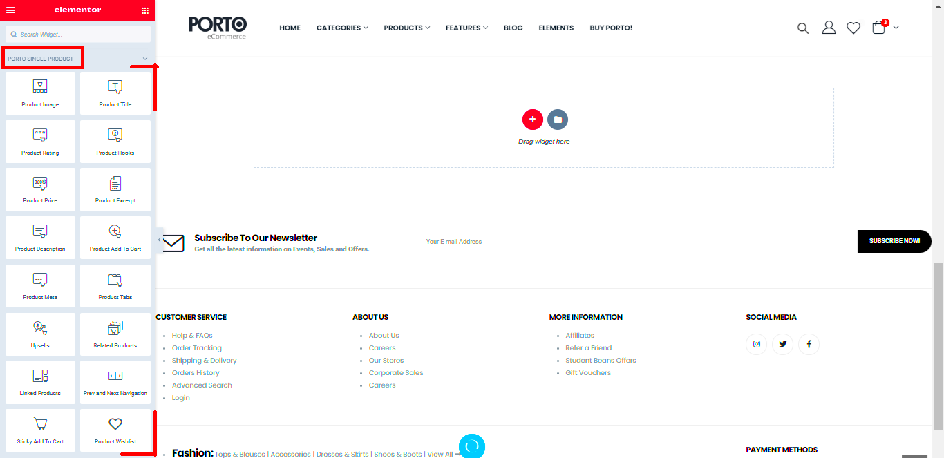 How to Create Custom Product Layout Using Elementor  Porto Documentation