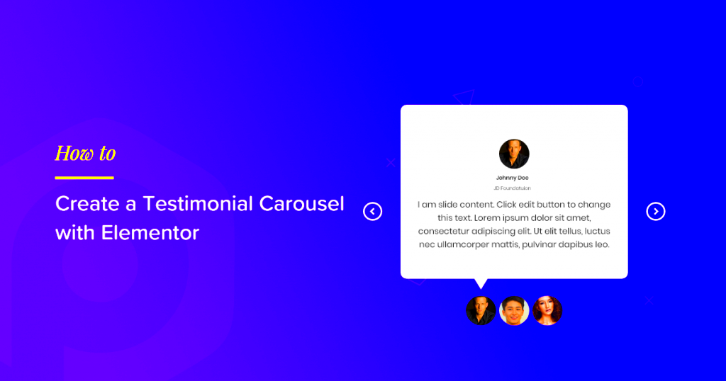 Testimonial Widget  How to Create a Testimonial Carousel with Elementor