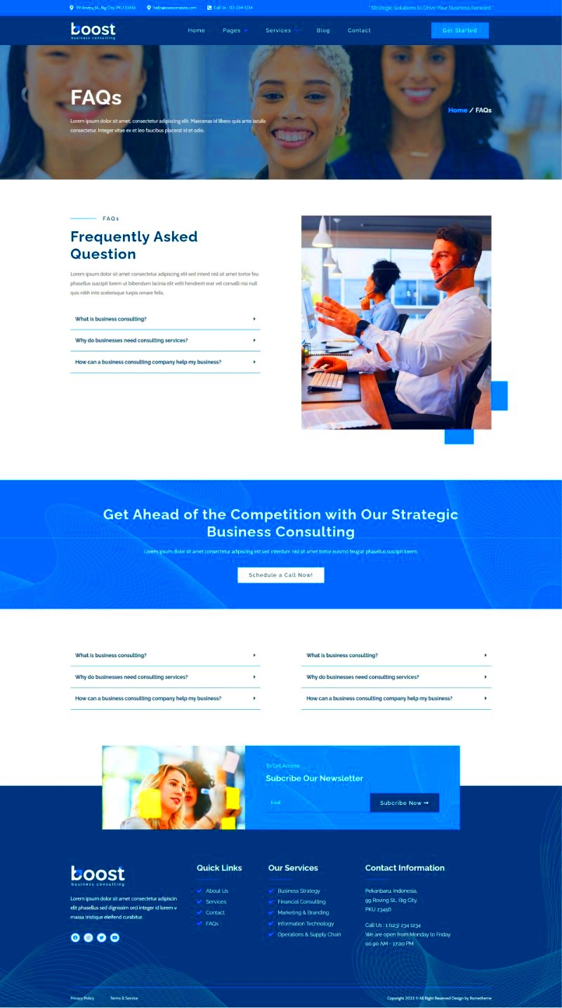 Boost  Business Consulting Elementor Template Kit by Rometheme 