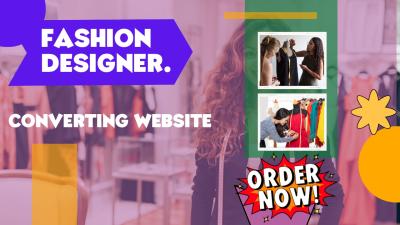 I Will Design and Redesign GoDaddy Fashion Website Using GoDaddy and Wix